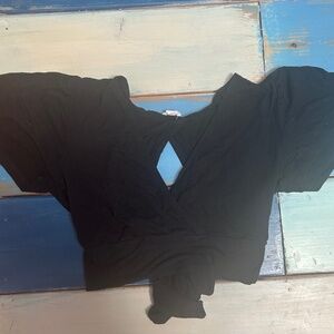 Garage Wrap Crop Top w/Open Back